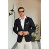 imageCOOFANDY Mens Slim Fit Casual Blazers Lightweight Sport Coats One Button Suit JacketsBlack