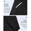 imageCOOFANDY Mens Slim Fit Casual Blazers Lightweight Sport Coats One Button Suit JacketsBlack
