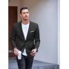 imageCOOFANDY Mens Slim Fit Casual Blazers Lightweight Sport Coats One Button Suit JacketsBlack