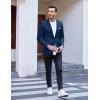 imageCOOFANDY Mens Slim Fit Casual Blazers Lightweight Sport Coats One Button Suit JacketsBlue
