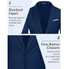 imageCOOFANDY Mens Slim Fit Casual Blazers Lightweight Sport Coats One Button Suit JacketsBlue