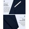 imageCOOFANDY Mens Slim Fit Casual Blazers Lightweight Sport Coats One Button Suit JacketsDark Blue