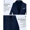 imageCOOFANDY Mens Slim Fit Casual Blazers Lightweight Sport Coats One Button Suit JacketsDark Blue