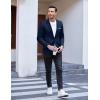 imageCOOFANDY Mens Slim Fit Casual Blazers Lightweight Sport Coats One Button Suit JacketsDark Blue