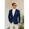 imageCOOFANDY Mens Slim Fit Casual Blazers Lightweight Sport Coats One Button Suit JacketsDark Blue