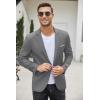 imageCOOFANDY Mens Slim Fit Casual Blazers Lightweight Sport Coats One Button Suit JacketsDark Charcoal