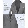 imageCOOFANDY Mens Slim Fit Casual Blazers Lightweight Sport Coats One Button Suit JacketsDark Charcoal