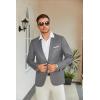 imageCOOFANDY Mens Slim Fit Casual Blazers Lightweight Sport Coats One Button Suit JacketsDark Charcoal