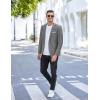 imageCOOFANDY Mens Slim Fit Casual Blazers Lightweight Sport Coats One Button Suit JacketsDark Charcoal