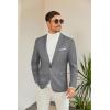 imageCOOFANDY Mens Slim Fit Casual Blazers Lightweight Sport Coats One Button Suit JacketsDark Charcoal