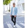 imageCOOFANDY Mens Slim Fit Casual Blazers Lightweight Sport Coats One Button Suit JacketsLight Blue