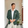 imageCOOFANDY Mens Slim Fit Casual Blazers Lightweight Sport Coats One Button Suit JacketsLight Green