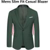 imageCOOFANDY Mens Slim Fit Casual Blazers Lightweight Sport Coats One Button Suit JacketsLight Green