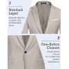imageCOOFANDY Mens Slim Fit Casual Blazers Lightweight Sport Coats One Button Suit JacketsLight Grey