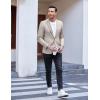 imageCOOFANDY Mens Slim Fit Casual Blazers Lightweight Sport Coats One Button Suit JacketsLight Grey