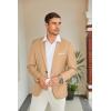 imageCOOFANDY Mens Slim Fit Casual Blazers Lightweight Sport Coats One Button Suit JacketsLight Khaki