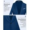 imageCOOFANDY Mens Slim Fit Casual Blazers Lightweight Sport Coats One Button Suit JacketsNavy Blue