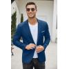 imageCOOFANDY Mens Slim Fit Casual Blazers Lightweight Sport Coats One Button Suit JacketsNavy Blue