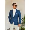 imageCOOFANDY Mens Slim Fit Casual Blazers Lightweight Sport Coats One Button Suit JacketsNavy Blue