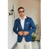 imageCOOFANDY Mens Slim Fit Casual Blazers Lightweight Sport Coats One Button Suit JacketsNavy Blue