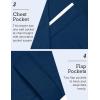 imageCOOFANDY Mens Slim Fit Casual Blazers Lightweight Sport Coats One Button Suit JacketsNavy Blue