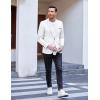 imageCOOFANDY Mens Slim Fit Casual Blazers Lightweight Sport Coats One Button Suit JacketsWhite