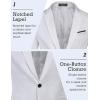imageCOOFANDY Mens Slim Fit Casual Blazers Lightweight Sport Coats One Button Suit JacketsWhite