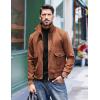 imageCOOFANDY Mens Slim Fit Mock Turtleneck T Shirt Casual Basic Knitted Long Sleeve Pullover SweaterBlack