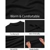 imageCOOFANDY Mens Slim Fit Mock Turtleneck T Shirt Casual Basic Knitted Long Sleeve Pullover SweaterBlack