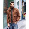 imageCOOFANDY Mens Slim Fit Mock Turtleneck T Shirt Casual Basic Knitted Long Sleeve Pullover SweaterDark Grey