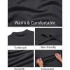 imageCOOFANDY Mens Slim Fit Mock Turtleneck T Shirt Casual Basic Knitted Long Sleeve Pullover SweaterDark Grey