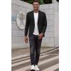imageCOOFANDY Mens Smart Wash Blazer Regular Fit Cotton Sport Coat Casual Suit JacketBlack