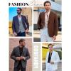 imageCOOFANDY Mens Smart Wash Blazer Regular Fit Cotton Sport Coat Casual Suit JacketBlue