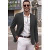 imageCOOFANDY Mens Smart Wash Blazer Regular Fit Cotton Sport Coat Casual Suit JacketDark Grey