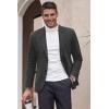 imageCOOFANDY Mens Smart Wash Blazer Regular Fit Cotton Sport Coat Casual Suit JacketDark Grey