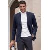 imageCOOFANDY Mens Smart Wash Blazer Regular Fit Cotton Sport Coat Casual Suit JacketNavy Blue