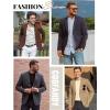 imageCOOFANDY Mens Smart Wash Blazer Regular Fit Cotton Sport Coat Casual Suit JacketWhite
