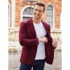 imageCOOFANDY Mens Sport Coat Casual Blazer One Button Business Suit JacketBurgundy