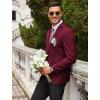 imageCOOFANDY Mens Sport Coat Casual Blazer One Button Business Suit JacketBurgundy