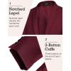 imageCOOFANDY Mens Sport Coat Casual Blazer One Button Business Suit JacketBurgundy