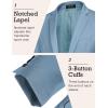 imageCOOFANDY Mens Sport Coat Casual Blazer One Button Business Suit JacketClear Blue