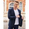 imageCOOFANDY Mens Sport Coat Casual Blazer One Button Business Suit JacketDark Blue