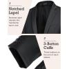 imageCOOFANDY Mens Sport Coat Casual Blazer One Button Business Suit JacketDark Grey