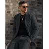 imageCOOFANDY Mens Sport Coat Casual Blazer One Button Business Suit JacketDark Grey