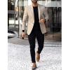 imageCOOFANDY Mens Sport Coat Casual Blazer One Button Business Suit JacketKhaki