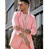 imageCOOFANDY Mens Sport Coat Casual Blazer One Button Business Suit JacketPink