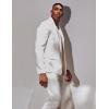 imageCOOFANDY Mens Sport Coat Casual Blazer One Button Business Suit JacketWhite