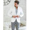imageCOOFANDY Mens Sport Coat Casual Blazer One Button Business Suit JacketWhite
