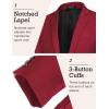 imageCOOFANDY Mens Sport Coat Casual Blazer One Button Business Suit JacketWine Red
