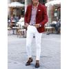 imageCOOFANDY Mens Sport Coat Casual Blazer One Button Business Suit JacketWine Red